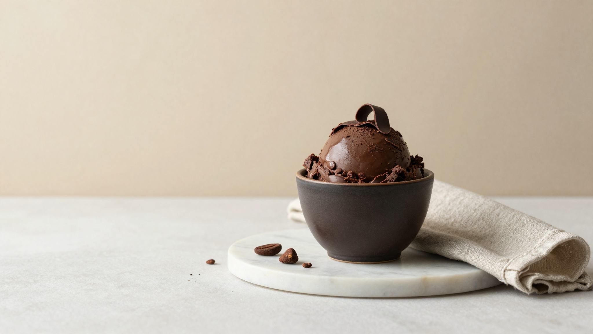 closing illustration for Cioccolato Fondente Gelato — 70% Dark Chocolate