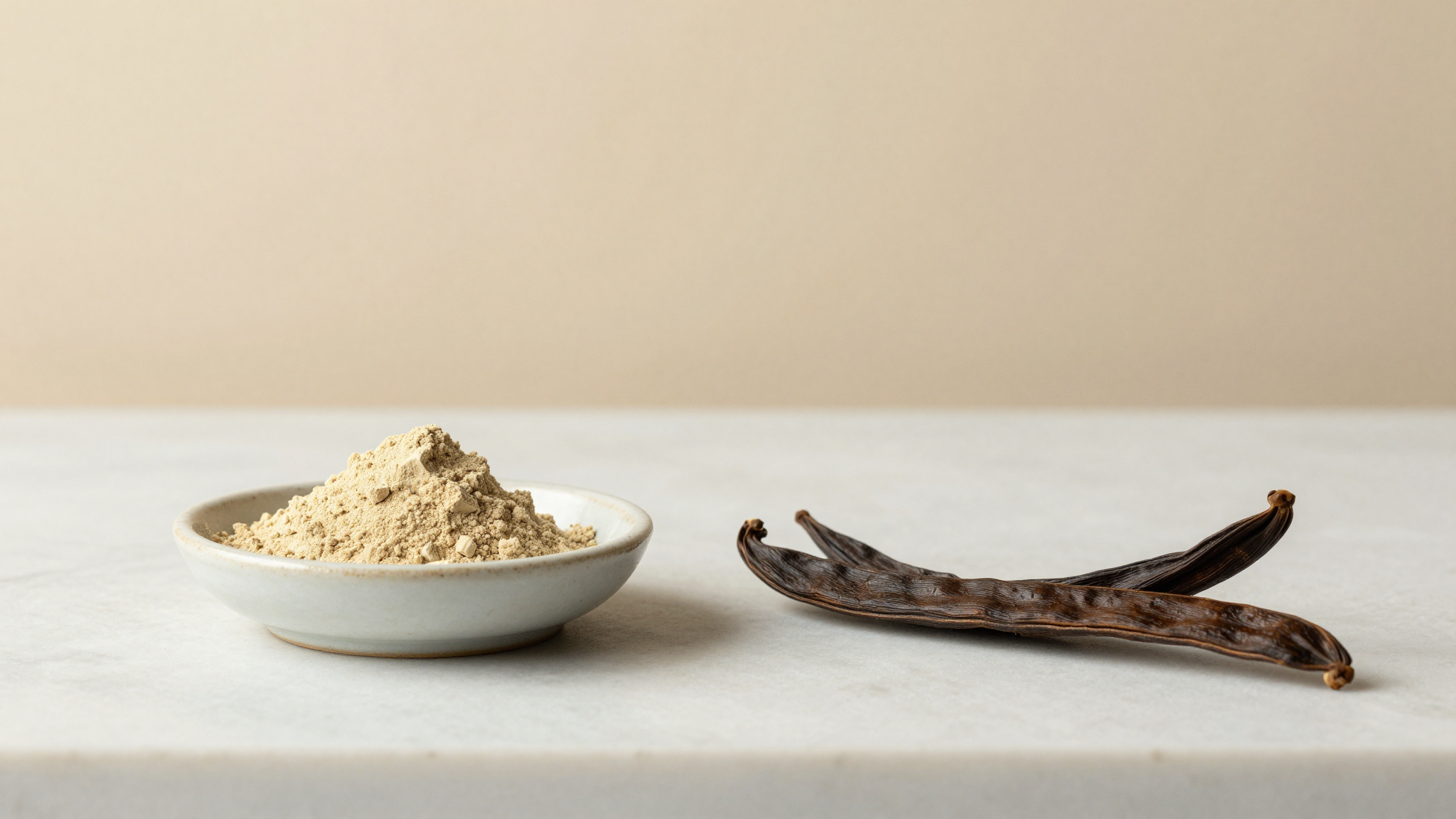 Locust bean gum powder for premium gelato stabilization