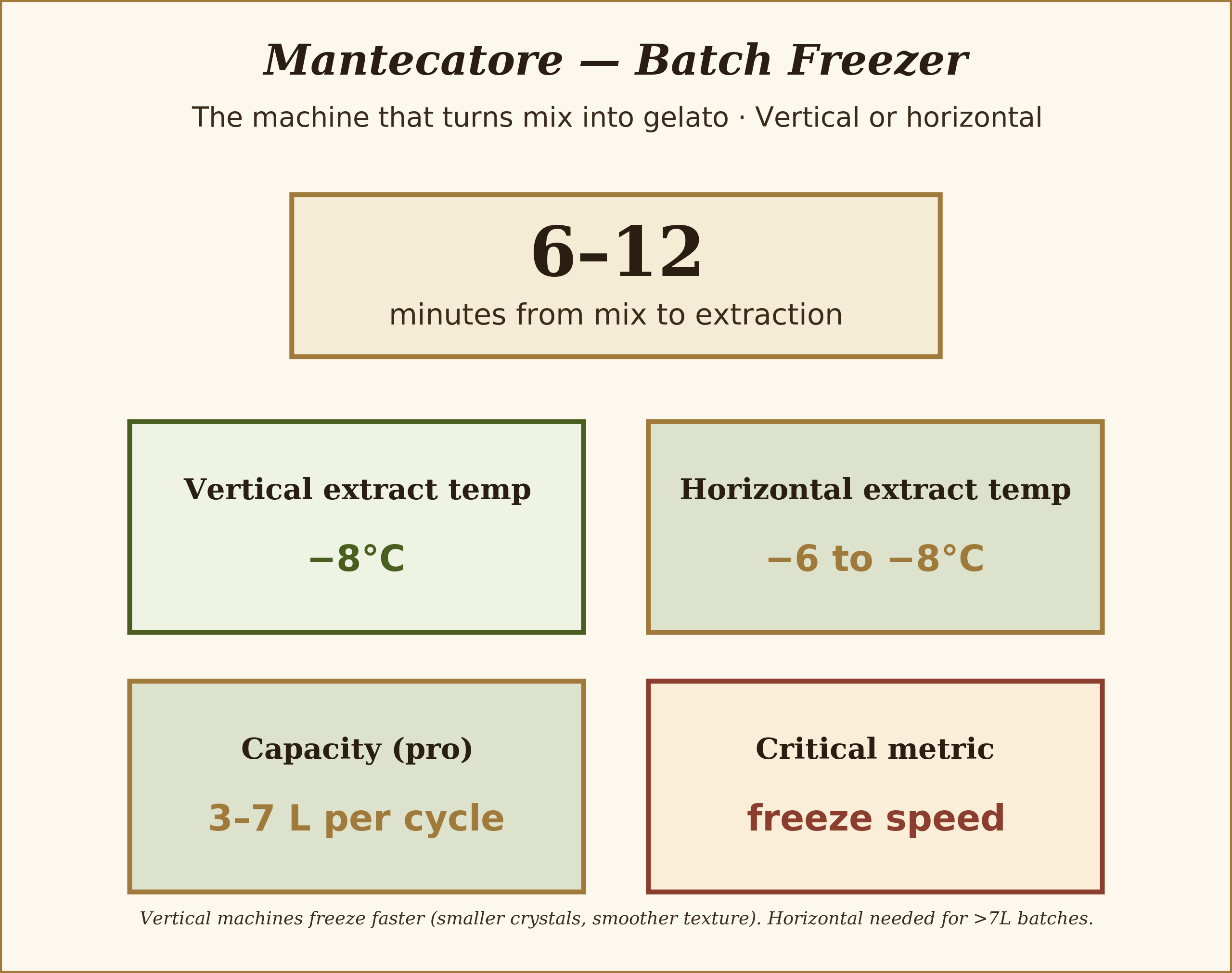 mantecatore diagram
